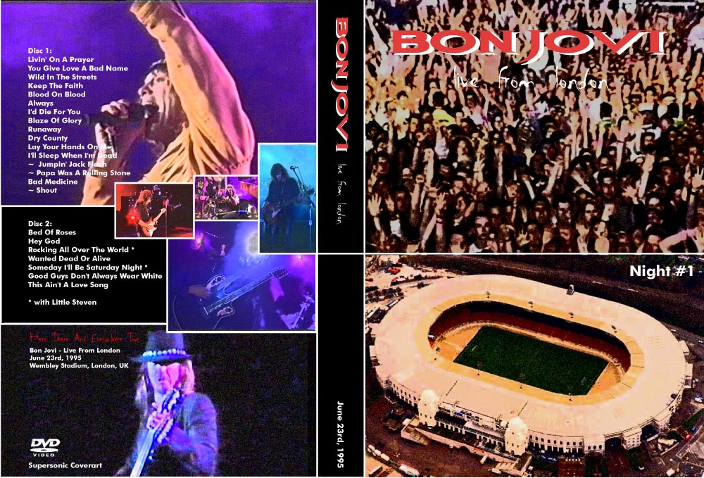 T.U.B.E. Bon Jovi 19950623 London, UK (2xDVDfull proshot)