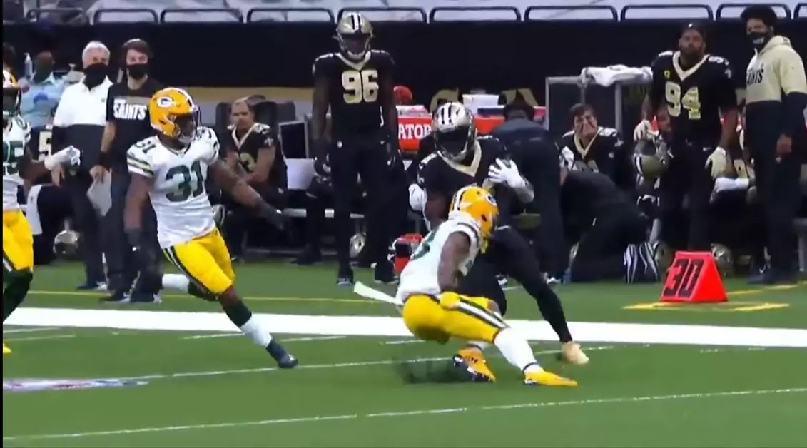 Alvin Kamara, New Orleans Saints vs Green Bay Packers Report
